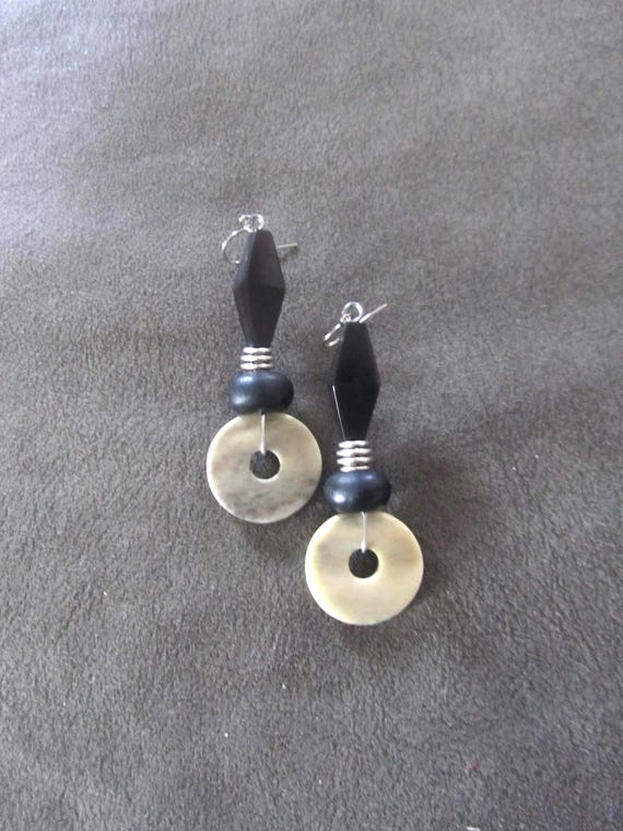 Bone Earrings: Mid Century Modern, Bold Statement 3