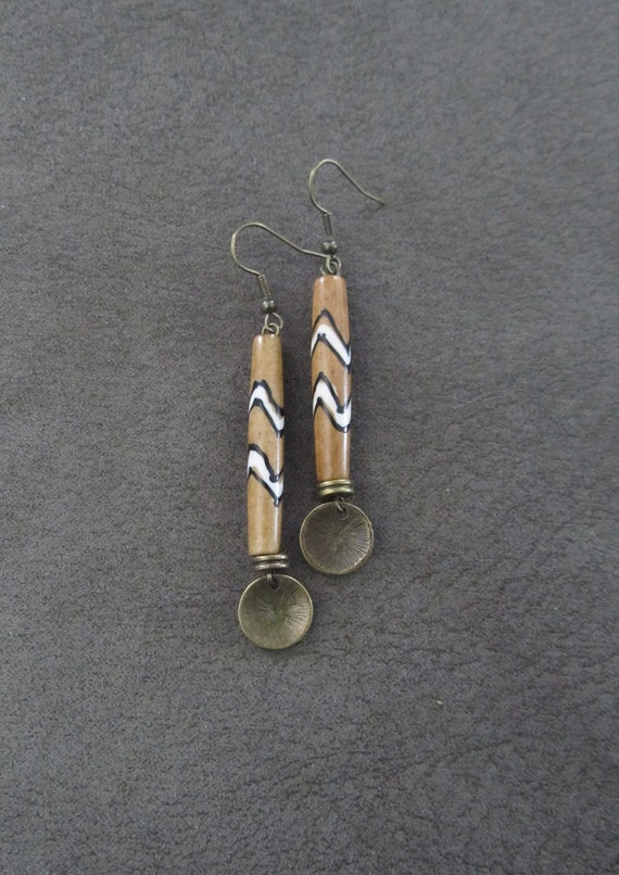 Batik print African Afrocentric earrings