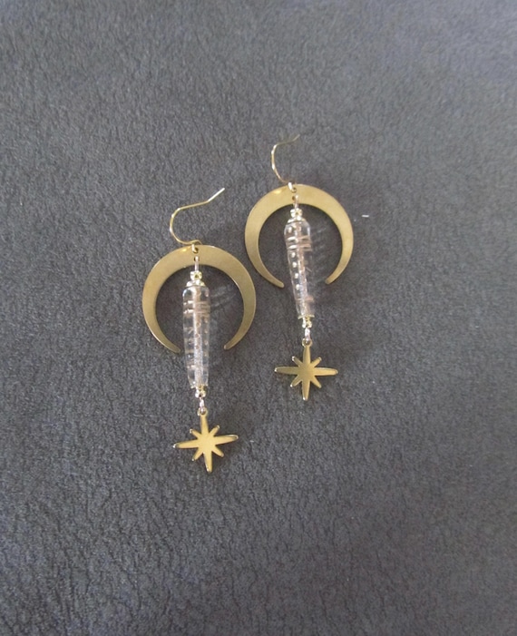 Celestial Czech glass earrings