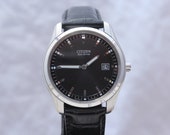 Vintage Mens Elegant Citizen Eco Drive Wristwatch