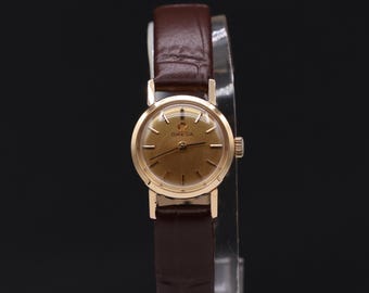 Authentic Vintage Omega  Ladies Gold Plated Mechanical Wrist Watch; Serviced
