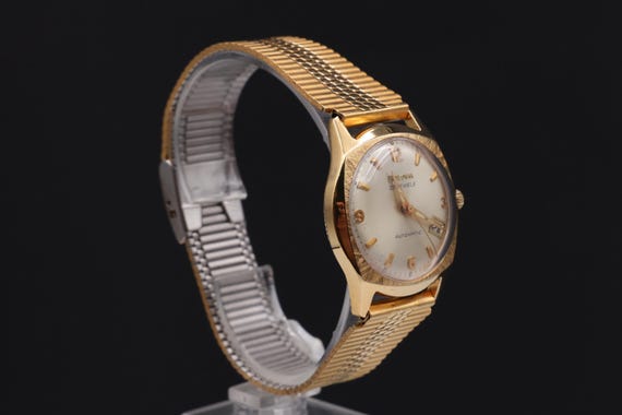Rare Vintage Mens Bulova M9 23 Jewels Rolled Gold Mechanical Automatic Wrist Watch Serviced Etsy UK