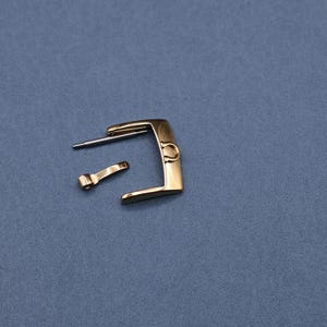 Omega 12mm, 14mm, 16mm, 20mm Gold Plated Watch Strap Buckle Stainless Steel