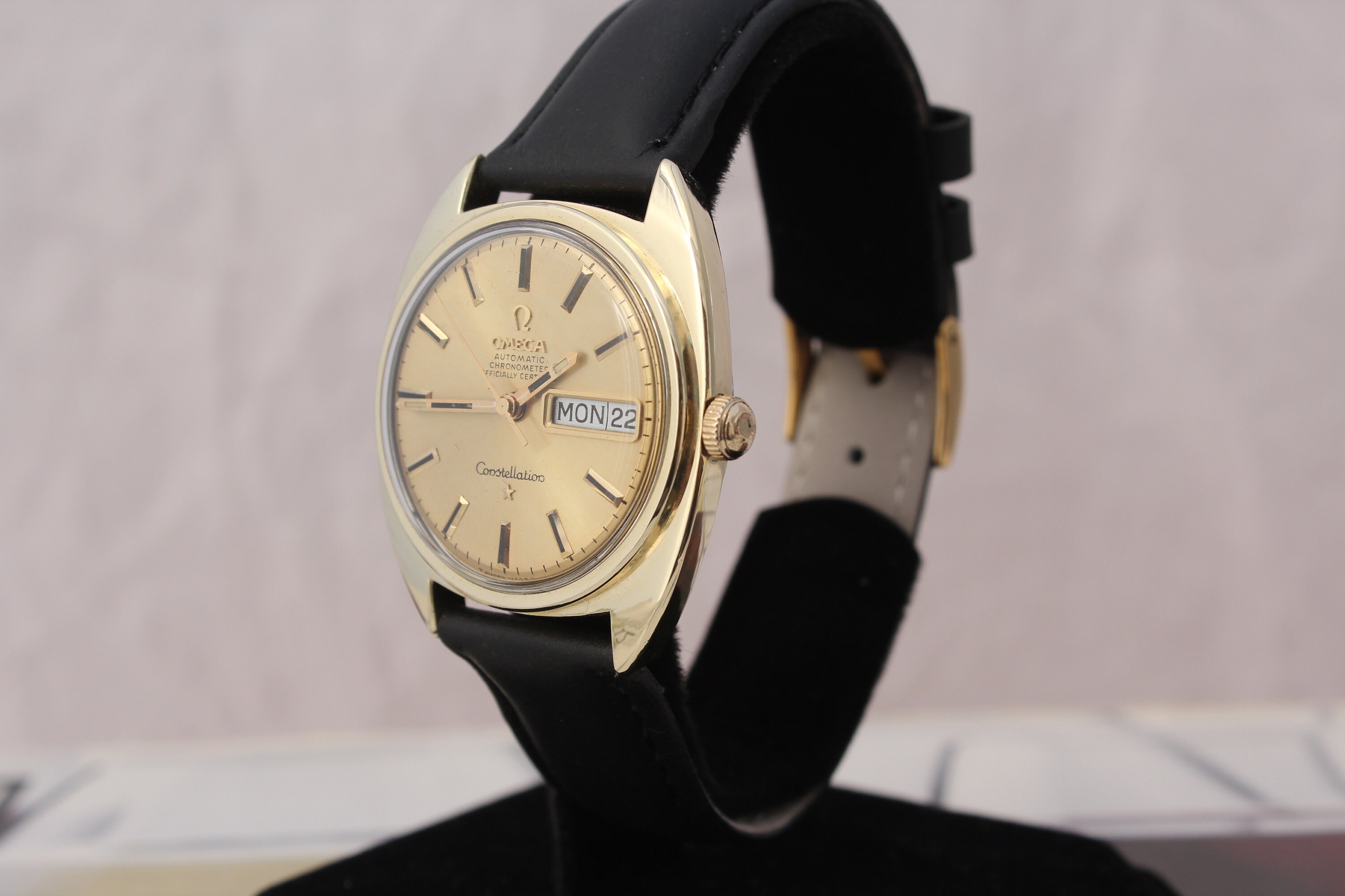 Vintage 1960s Mens Omega Constellation Chronometer Day Date Etsy