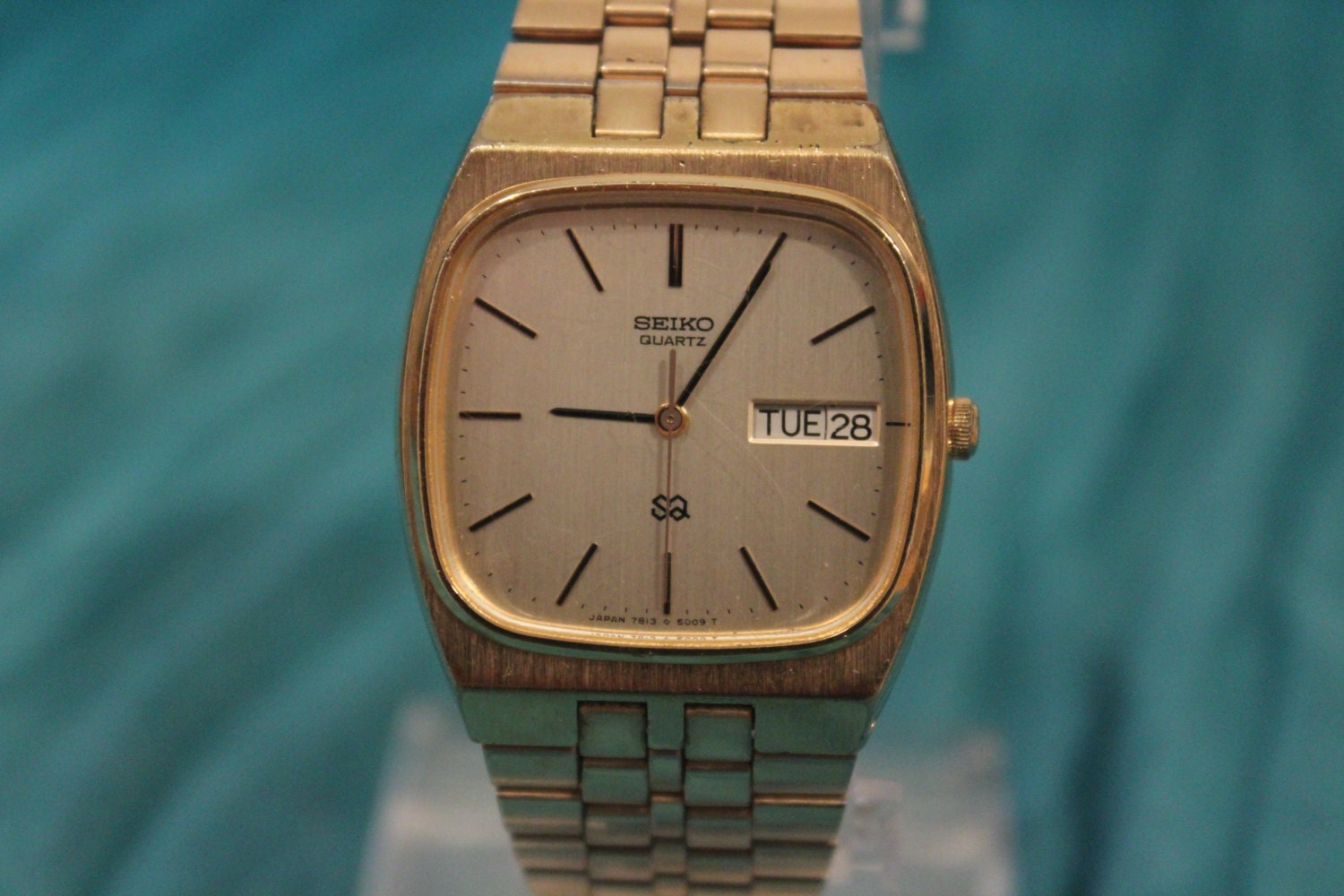 Vintage SEIKO 7813-5009 Men's Quartz Watch W/ Day Date - Etsy