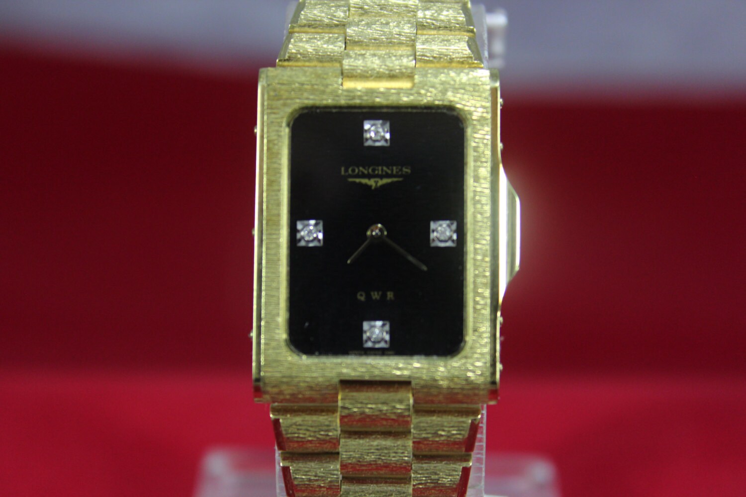 Vintage Men's Diamond Dial Longines QWR 