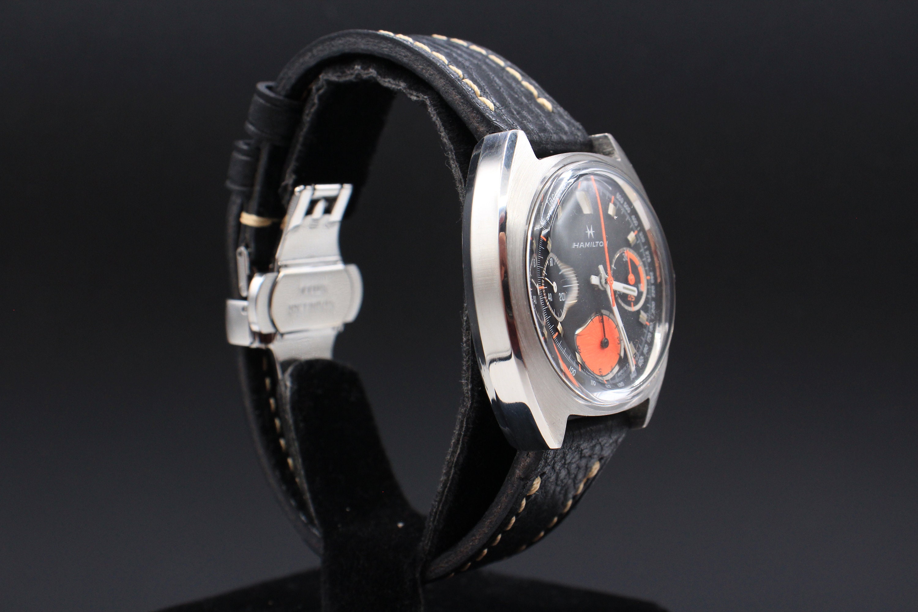 Hamilton Chronograph G Valjoux 7736 Triple Register Watch