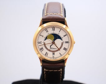 Rear Vintage Citizen Moon Phase Quartz Watch