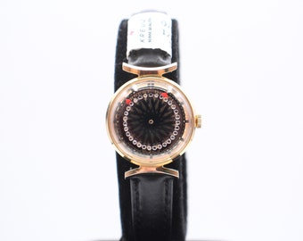 Vintage  Beautiful Ernest Borel Cocktail Kaleidoscope Gold Filled 17Jewels Mechanical Ladies Watch