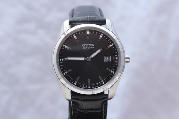 Vintage Mens Elegant Citizen Eco Drive Wristwatch