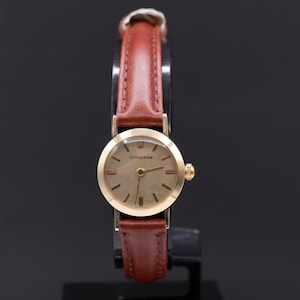 Vintage Longines Mechanical Gold Plated Women&#39;s Wrist Watch; Serviced