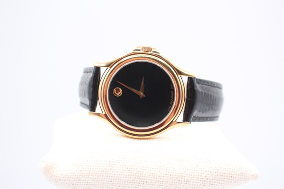 Cadran De Montre Movado Musée 84 41 820A Quartz Noir - Pièce De Réparation D'occasion