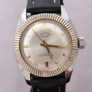 Vintage From 1960 M. E. Jackson Jeweler Swiss Mechanical 17Jewels Watch