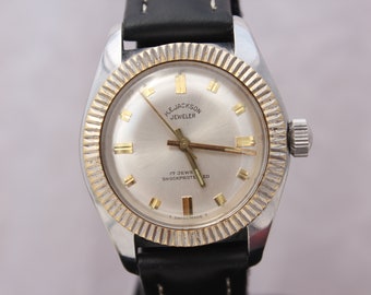 Vintage From 1960 M. E. Jackson Jeweler Swiss Mechanical 17jewels Watch Etsy
