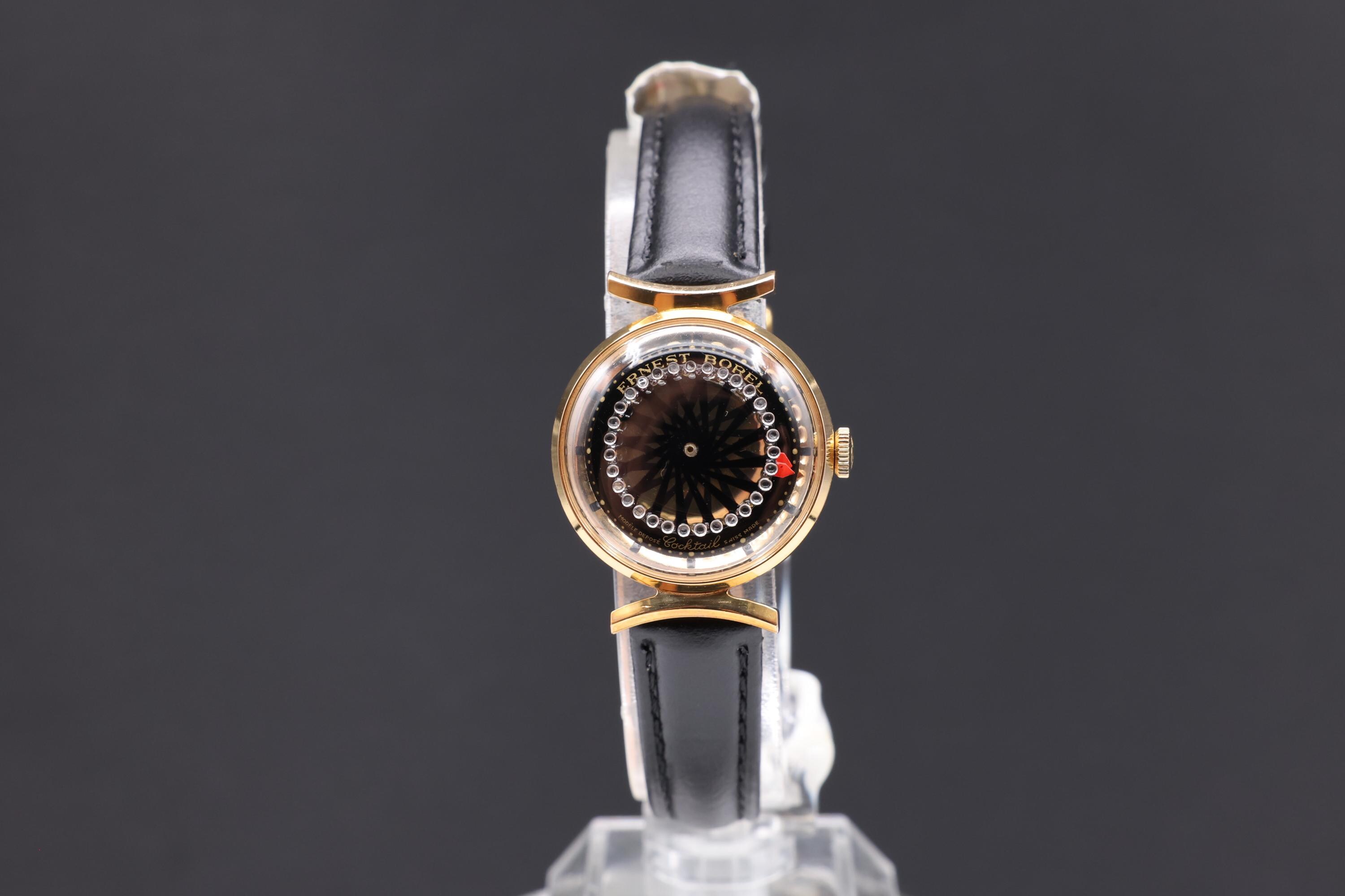 Vintage Beautiful Ernest Borel Cocktail Kaleidoscope Gold Filled