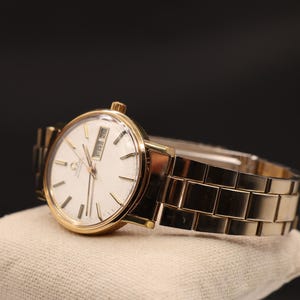 Vintage 1970s Omega Automatic Men's Mechanical Gold Plated Watch Serviced image 6