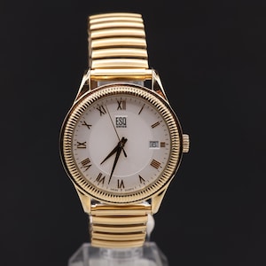 Vintage Men&#39;s ESQ by Movado Gold Tone Quartz Watch
