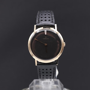 Authentic 1960s 14K Solid Gold Omega Diamond Mechanical Classic Watch Serviced