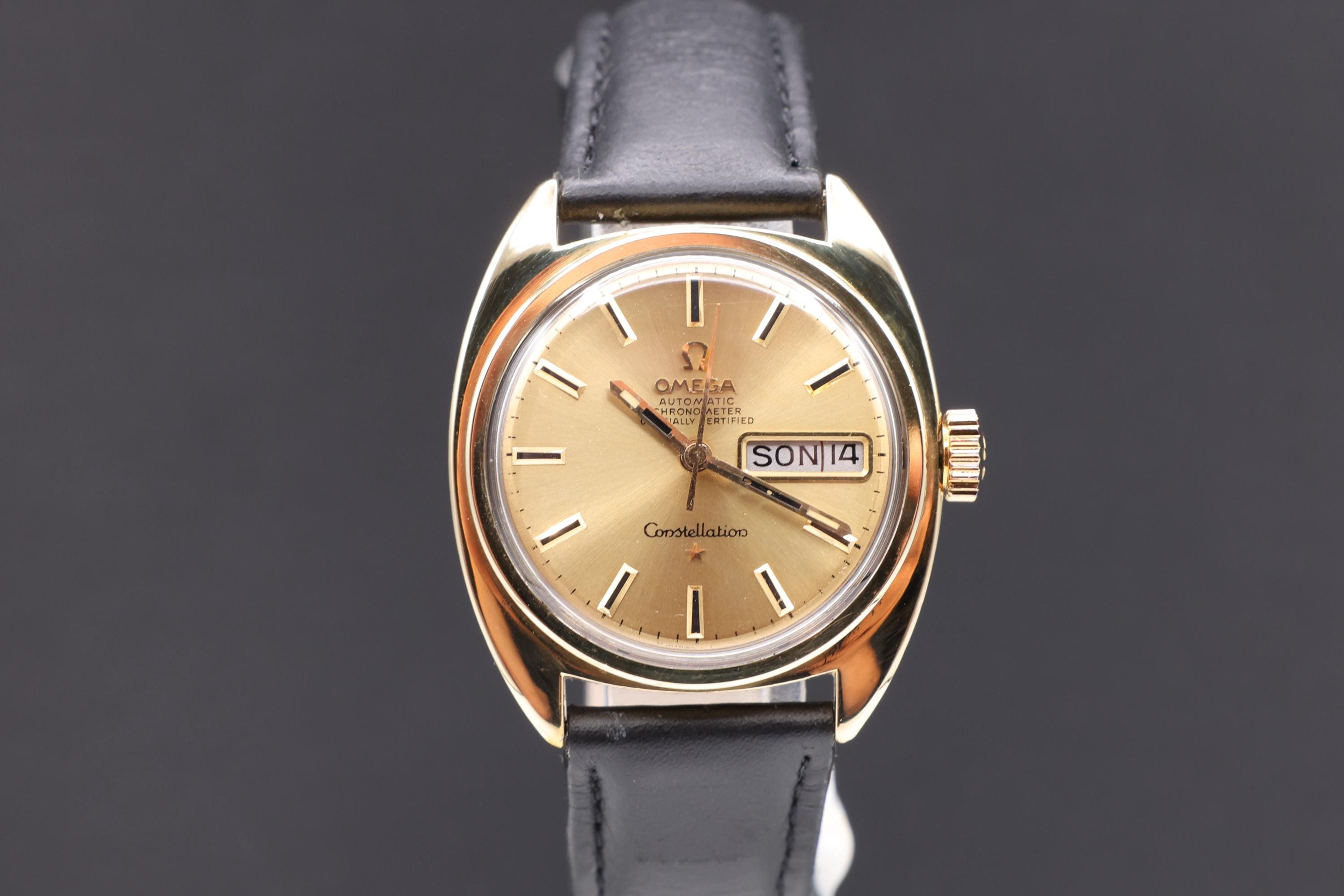 Vintage 1960s Men s Omega Constellation Chronometer Day Date 24 Jewels Automatic Watch Services Etsy UK
