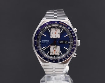 Vintage 1970s Mens 21Jewels Seiko 6138 0030 Kakume Automatic Chronograph Watch Serviced