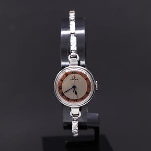 Rare Vintage 1930s Omega Stainless Steel Mechanical 16 Jewels Women's Watch: Serviced