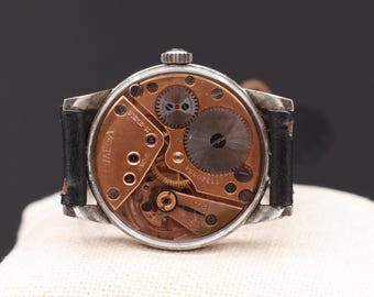 ヴィンテージ 1947年製 オメガ スケルトン メンズウォッチ：整備済み