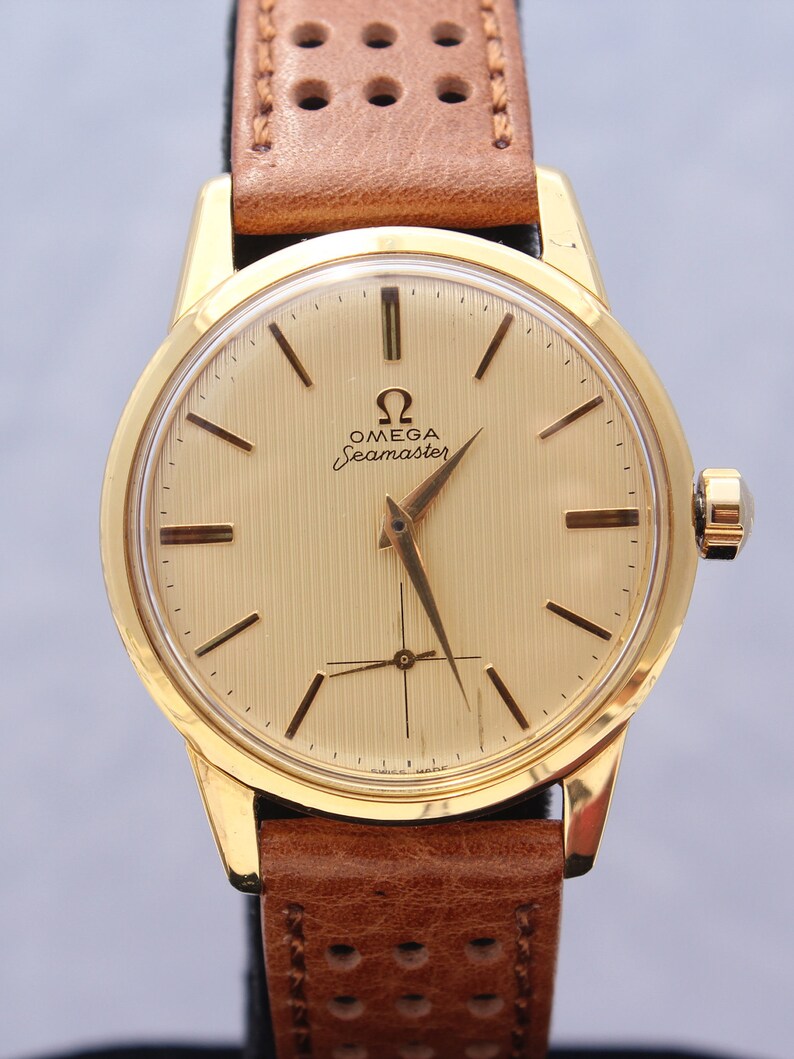 Vintage 1950s Mens Omega Seamaster Gold Plated Hand Winding | Etsy