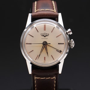 Vintage Vulicuan Cricket Alarm Stainless Steel Mechanical 17jewels
