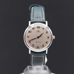 Vintage 1960s Omega Geneve Classic Mechanical Stainless Steel Watch Serviced