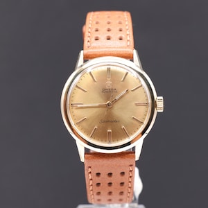 Vintage 1960s Mens 10K Gold Filled Omega Seamaster Automatic 17Jewels Mechanical Watch Serviced