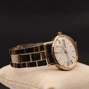 Vintage 1970s Omega Automatic Men's Mechanical Gold Plated Watch Serviced image 5