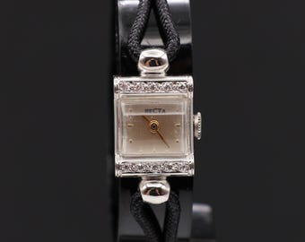 C. 1945 Vintage 14k Gold and Diamond Mid-century Bennett 