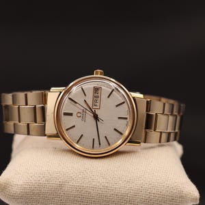 Vintage 1970s Omega Automatic Men's Mechanical Gold Plated Watch Serviced image 4