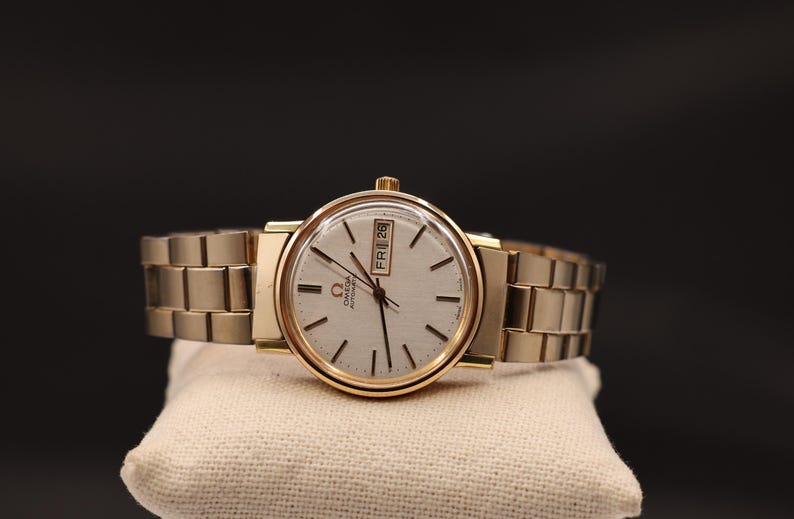 Vintage 1970s Omega Automatic Men's Mechanical Gold Plated Watch Serviced image 4