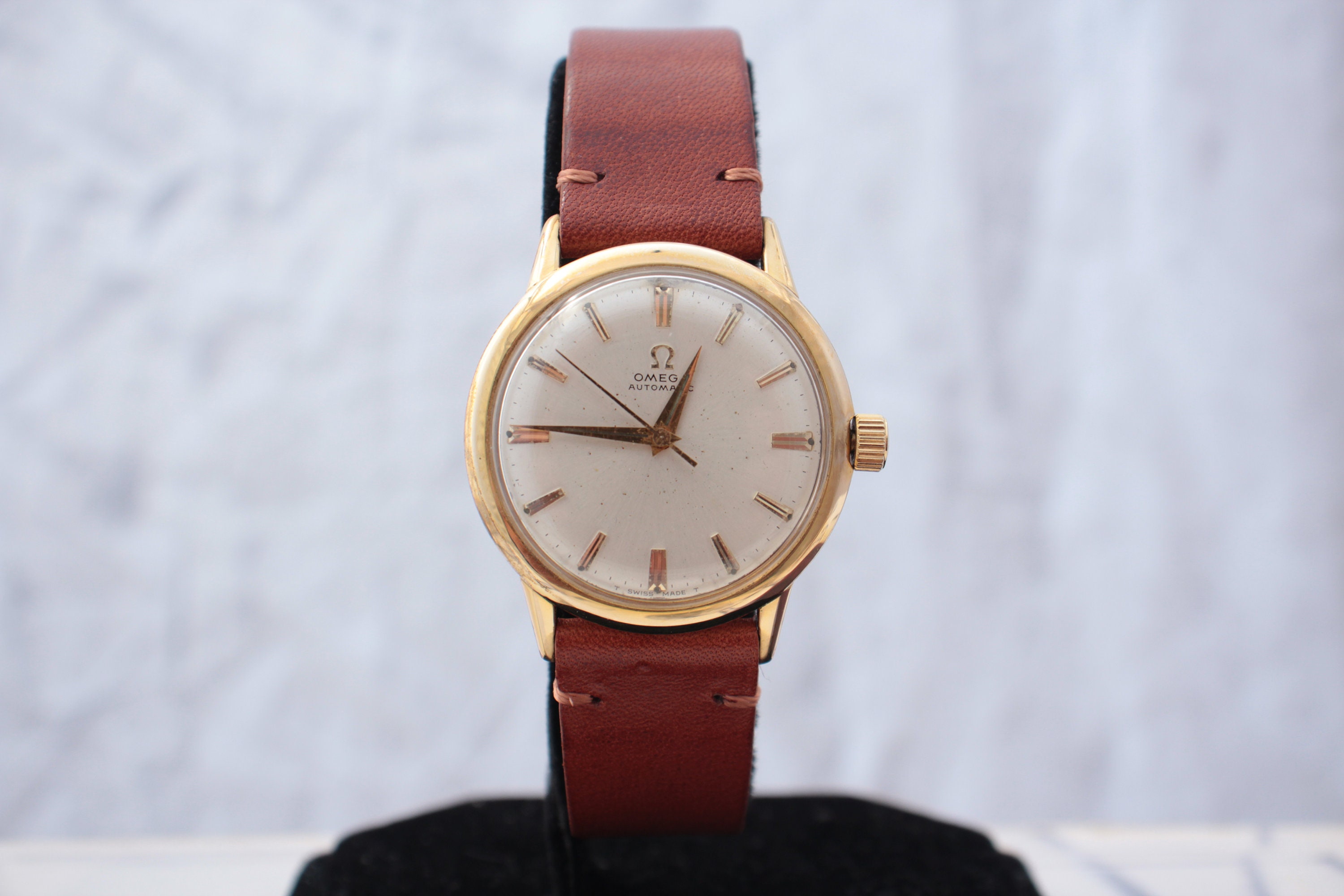 Omega 10k online gold filled watch