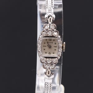 Diamond Elgin Watch - Etsy