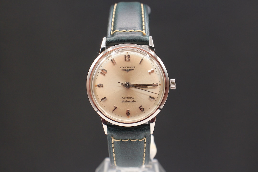 超レア　LONGINES　70s 手巻き　ネイビー　17JEWEL Vintage LONGINES 10K Gold Filled Men's Watch. 370 Caliber 17