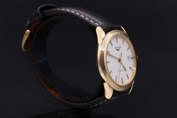 Vintage Longines Flagship: 18K Solid Yellow Gold … - image 3