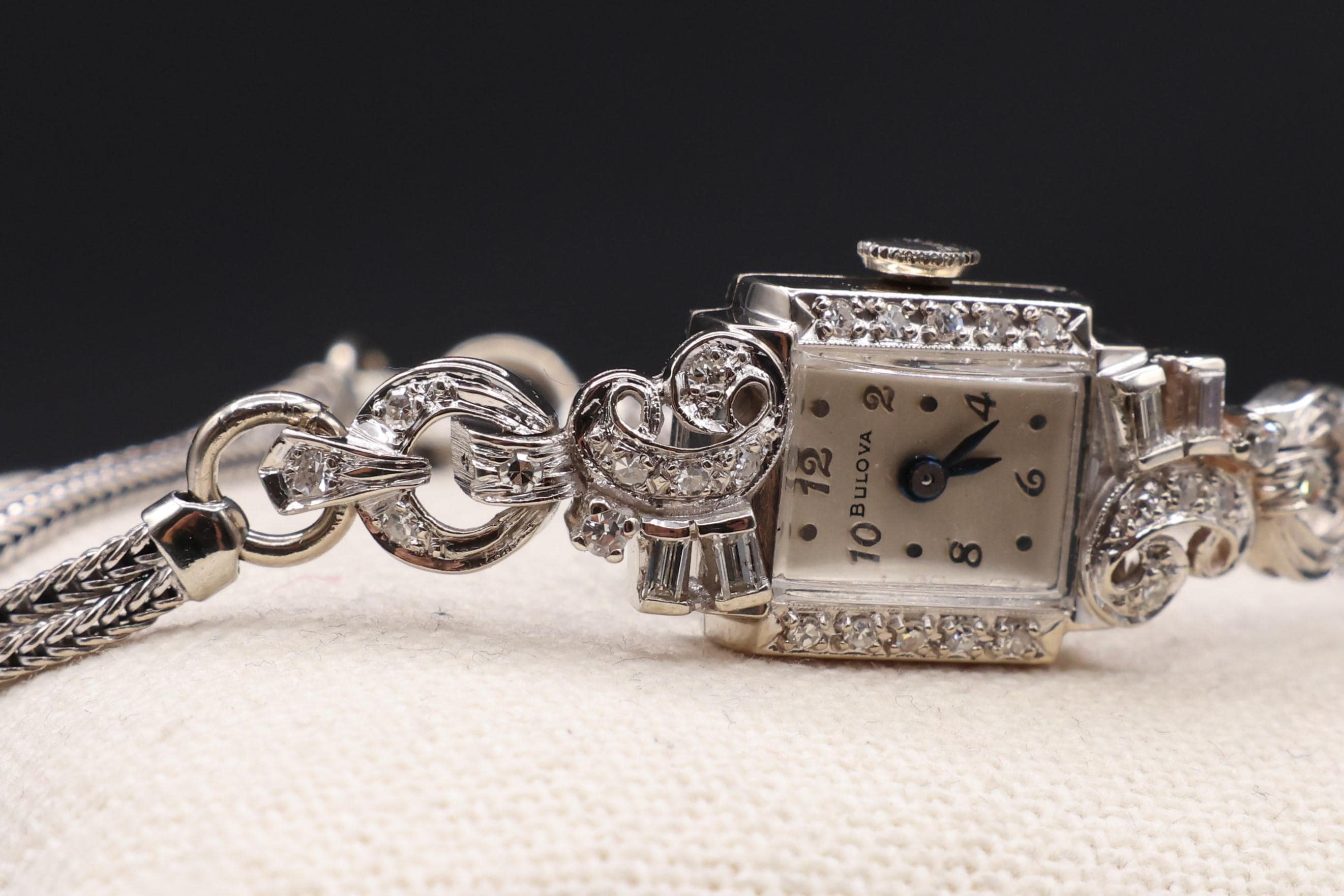 Bulova Women\'s Vintage 1950’s Cocktail Bracelet Watch 511483 (Broken Band) 1950s Ladies Bulova Watch - Etsy main image 2