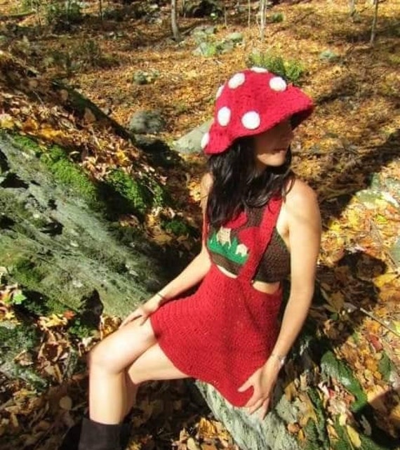 Magic Mushroom Bucket Hat /mushroom Hat 