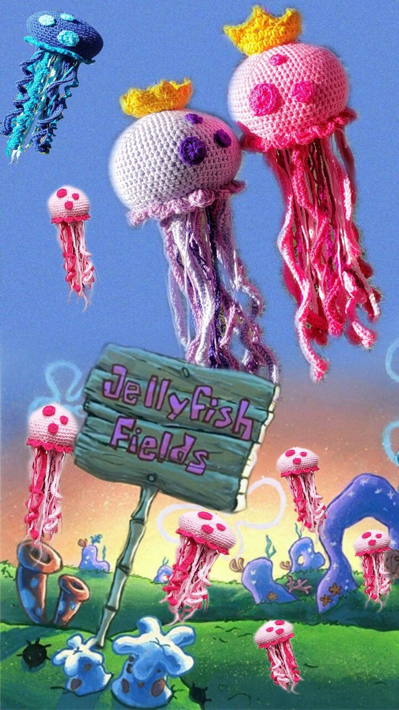 Queen Jelly Fish/ Spongebob Squarepants/ Bikini Bottom/ Plush Etsy