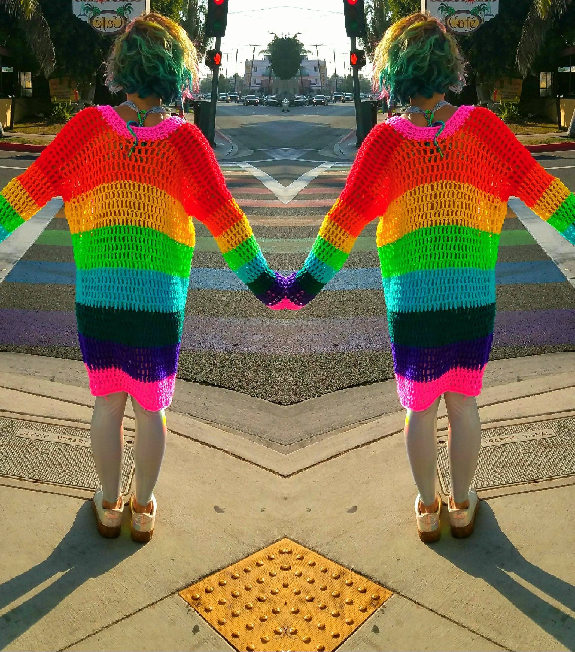 Current mood rainbow cardigan best sale