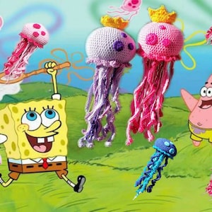 Blue Jelly Fish Spongebob Squarepants Bikini Bottom Plush Etsy Blue Jelly Fish Spongebob Squarepants Bikini Bottom Plush Etsy