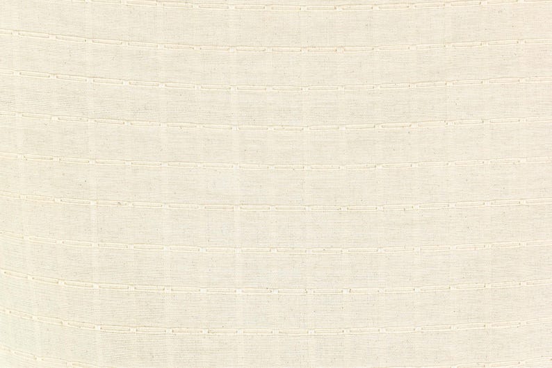 Geometric Thai Woven Cotton Fabric, Beige Upholstery Material image 12