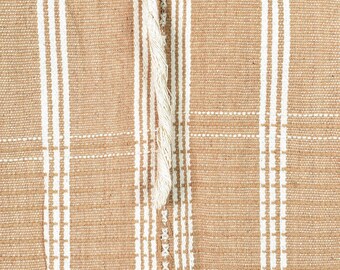 Handwoven Karen Hmong Tunic, Tribal Boho Cotton Fabric, Ethnic Decor