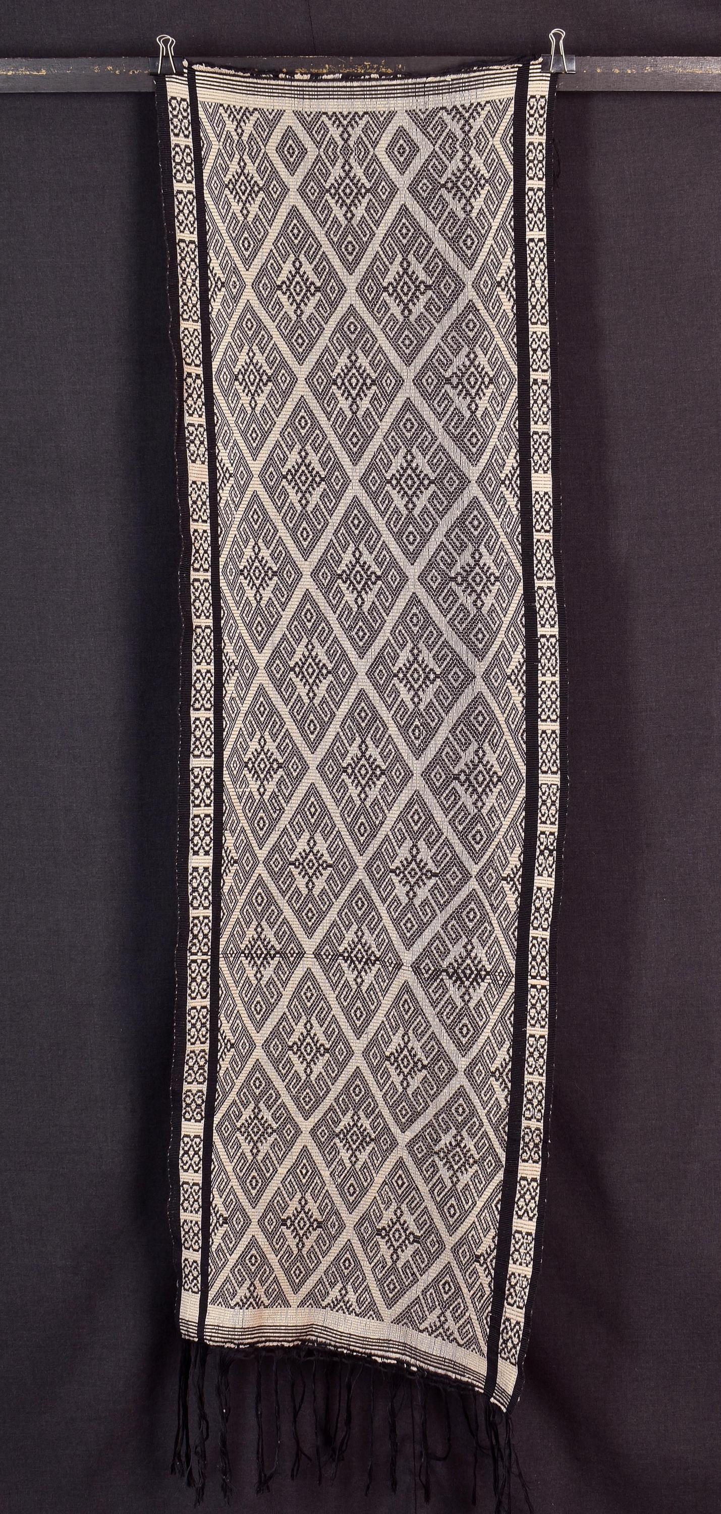 Runner Textiles Images Handwoven Sumba Textile Runner, Black Sepia Ethnic Tapestry (18x63 In ...