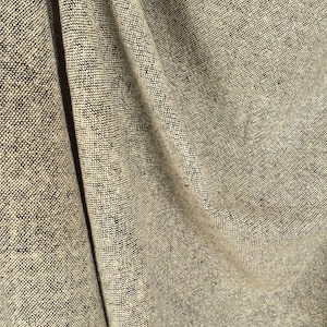 Neutral sepia tan beige black thick weave fabric, handwoven, organic dye, 100% cotton, medium-weight, luxury fabric per yard PHA105