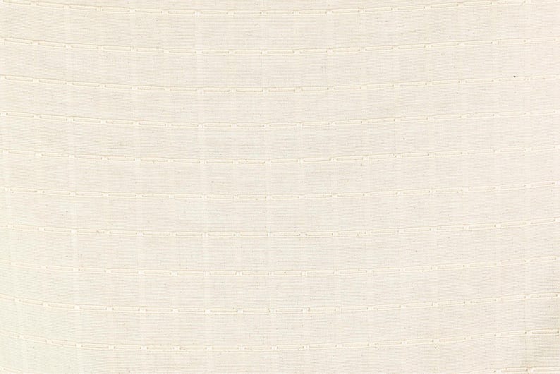 Geometric Thai Woven Cotton Fabric, Beige Upholstery Material image 11