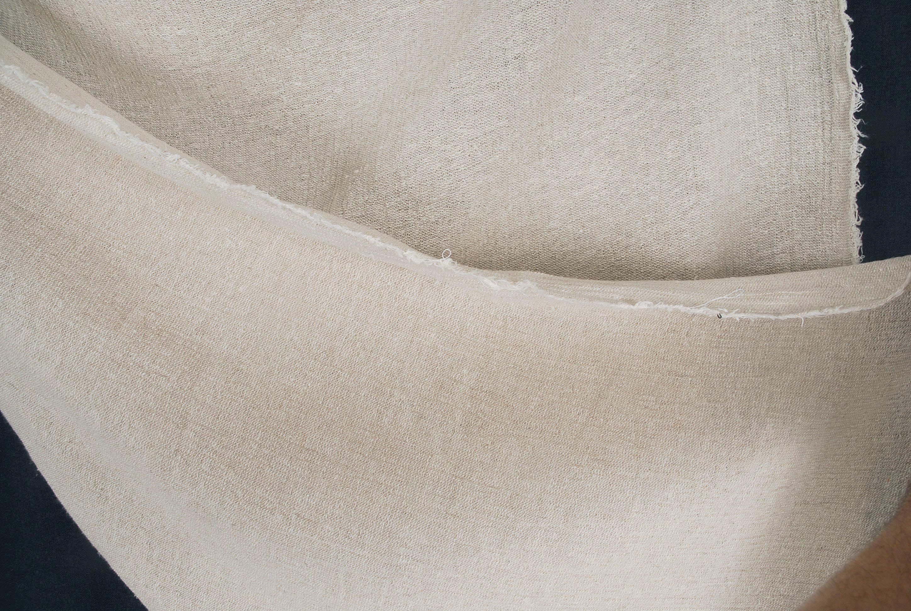 Lightweight Cotton and Hemp Sewing Material, Neutral Beige