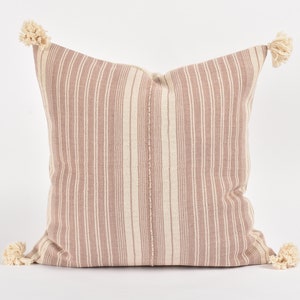 Tribal Ethnic Sofa Pillow, Hmong tribal 22 inch square cushion, handwoven, natural organic dye VV27